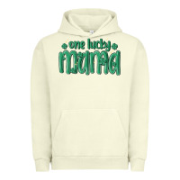 Pigment Pistachio one lucky mama Urban Hoodie - MaliasSmallBusiness