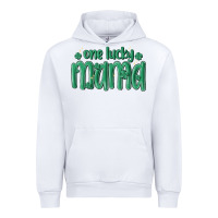 White one lucky mama Urban Hoodie - MaliasSmallBusiness