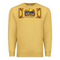Antique Gold leopard softball mom 16oz libbey glass Premium Sweatshirt - HRA Design Shop