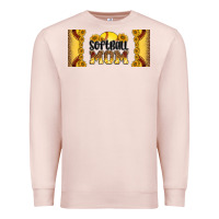 Pale Pink leopard softball mom 16oz libbey glass Premium Sweatshirt - HRA Design Shop