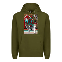 Army Green Western So Legend Dairy Holstein Cow Premium Hoodie - LillyAllenDesigns