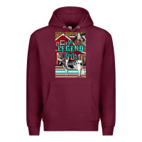 Burgundy Western So Legend Dairy Holstein Cow Premium Hoodie - LillyAllenDesigns