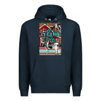 Navy Western So Legend Dairy Holstein Cow Premium Hoodie - LillyAllenDesigns