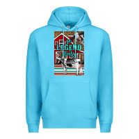 Ocean Blue Western So Legend Dairy Holstein Cow Premium Hoodie - LillyAllenDesigns