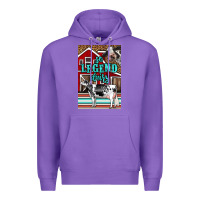 Purple Western So Legend Dairy Holstein Cow Premium Hoodie - LillyAllenDesigns