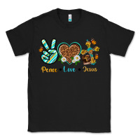 Black peace love jesus Classic Tee - texasbilliewilder