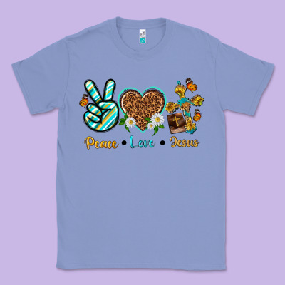 Classic Tee peace love jesus