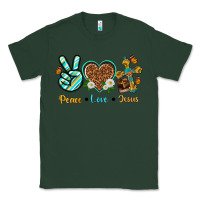 Sports Green peace love jesus Classic Tee - texasbilliewilder