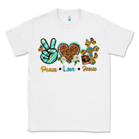 White peace love jesus Classic Tee - texasbilliewilder