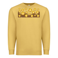 Antique Gold leopard softball 16oz libbey glass Premium Sweatshirt - HRA Design Shop
