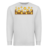 Dove Grey leopard softball 16oz libbey glass Premium Sweatshirt - HRA Design Shop