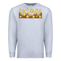 Heather Grey leopard softball 16oz libbey glass Premium Sweatshirt - HRA Design Shop