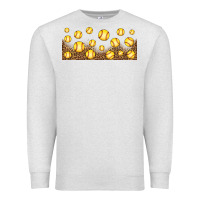 Oatmeal Heather leopard softball 16oz libbey glass Premium Sweatshirt - HRA Design Shop