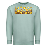 Seafoam leopard softball 16oz libbey glass Premium Sweatshirt - HRA Design Shop