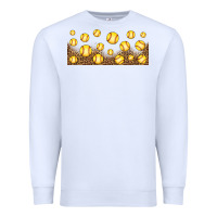 White leopard softball 16oz libbey glass Premium Sweatshirt - HRA Design Shop