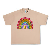 Burro easter and spring with flowers carrots butterfly and sunflower rainbow Urban Heavy Tee - Artiststas