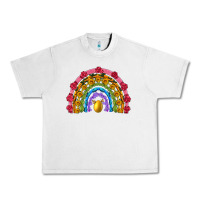 Lunar Rock easter and spring with flowers carrots butterfly and sunflower rainbow Urban Heavy Tee - Artiststas