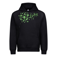 Black four leaf clover Urban Hoodie - MaliasSmallBusiness