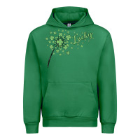 Emerald four leaf clover Urban Hoodie - MaliasSmallBusiness