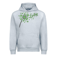 Heather Grey four leaf clover Urban Hoodie - MaliasSmallBusiness