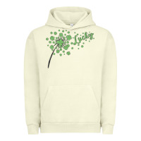 Pigment Pistachio four leaf clover Urban Hoodie - MaliasSmallBusiness