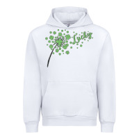 White four leaf clover Urban Hoodie - MaliasSmallBusiness
