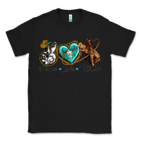 Black peace love rodeo Classic Tee - texasbilliewilder