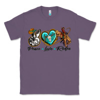 Lavender peace love rodeo Classic Tee - texasbilliewilder