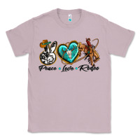 Lilac peace love rodeo Classic Tee - texasbilliewilder