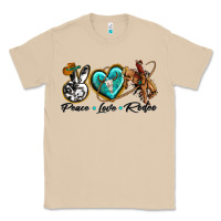 Mushroom peace love rodeo Classic Tee - texasbilliewilder