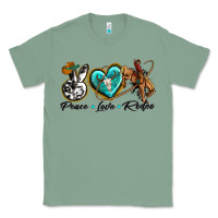 Sage peace love rodeo Classic Tee - texasbilliewilder