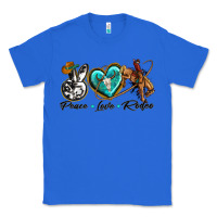 True Royal peace love rodeo Classic Tee - texasbilliewilder