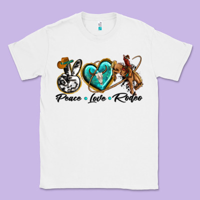 Classic Tee peace love rodeo