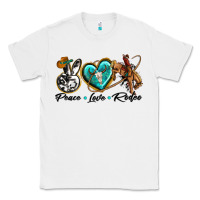 White peace love rodeo Classic Tee - texasbilliewilder