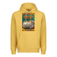 Antique Gold Western Sheep Happens Sunflowers Premium Hoodie - LillyAllenDesigns