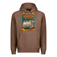 Chestnut Western Sheep Happens Sunflowers Premium Hoodie - LillyAllenDesigns