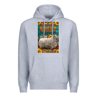 Heather Grey Western Sheep Happens Sunflowers Premium Hoodie - LillyAllenDesigns