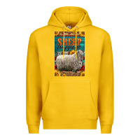 Lemon Western Sheep Happens Sunflowers Premium Hoodie - LillyAllenDesigns