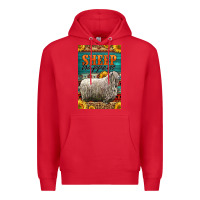 Red Western Sheep Happens Sunflowers Premium Hoodie - LillyAllenDesigns