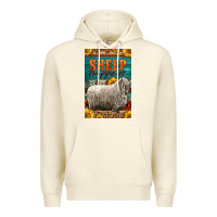 Sandshell Western Sheep Happens Sunflowers Premium Hoodie - LillyAllenDesigns