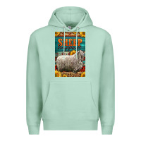Seafoam Western Sheep Happens Sunflowers Premium Hoodie - LillyAllenDesigns