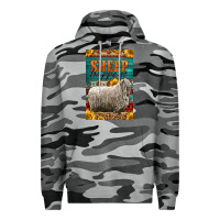 Slate Camo Western Sheep Happens Sunflowers Premium Hoodie - LillyAllenDesigns