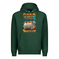 Sports Green Western Sheep Happens Sunflowers Premium Hoodie - LillyAllenDesigns