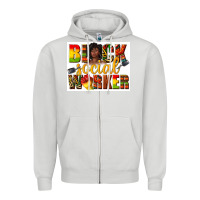 Dove Grey black social worker Zipper Hoodie - texasbilliewilder