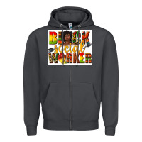 Smoke black social worker Zipper Hoodie - texasbilliewilder