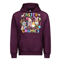 Mauve Wine easter  with my gnomies Urban Hoodie - MaliasSmallBusiness