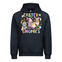Navy easter  with my gnomies Urban Hoodie - MaliasSmallBusiness