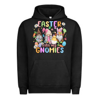 Pigment Black easter  with my gnomies Urban Hoodie - MaliasSmallBusiness