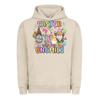 Pigment French Oak easter  with my gnomies Urban Hoodie - MaliasSmallBusiness