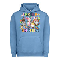 Pigment Pebble Blue easter  with my gnomies Urban Hoodie - MaliasSmallBusiness